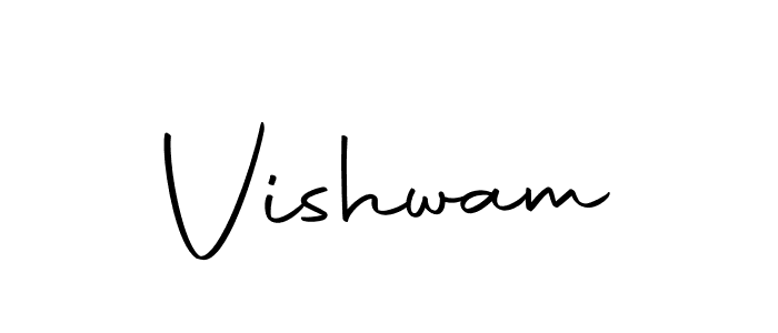 It looks lik you need a new signature style for name Vishwam. Design unique handwritten (Autography-DOLnW) signature with our free signature maker in just a few clicks. Vishwam signature style 10 images and pictures png