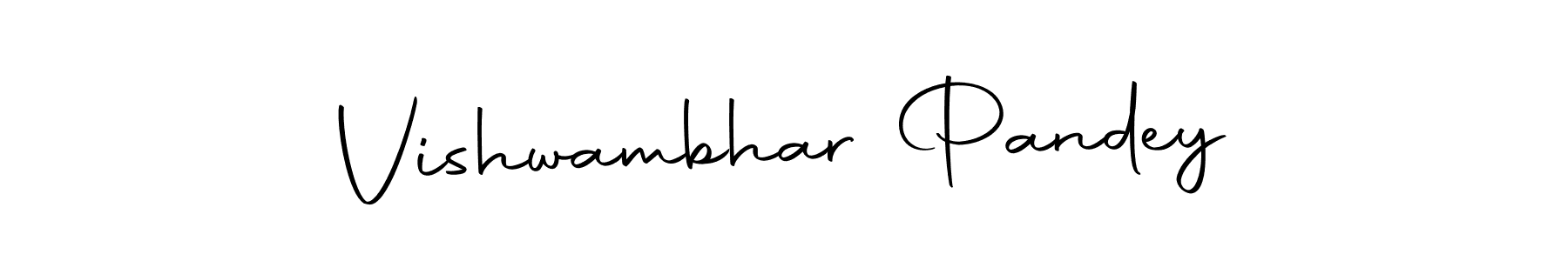 Create a beautiful signature design for name Vishwambhar Pandey. With this signature (Autography-DOLnW) fonts, you can make a handwritten signature for free. Vishwambhar Pandey signature style 10 images and pictures png