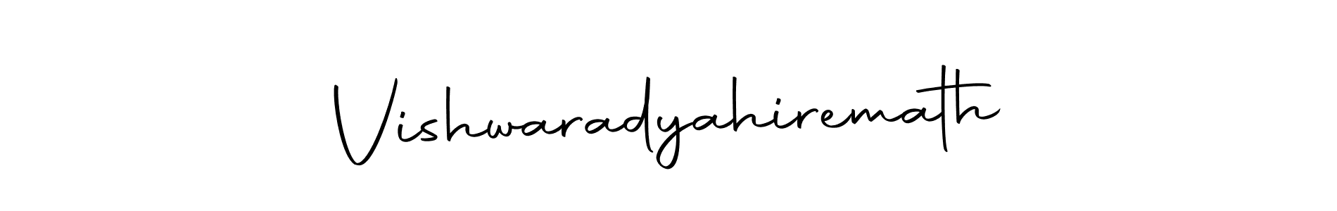 Also we have Vishwaradyahiremath name is the best signature style. Create professional handwritten signature collection using Autography-DOLnW autograph style. Vishwaradyahiremath signature style 10 images and pictures png