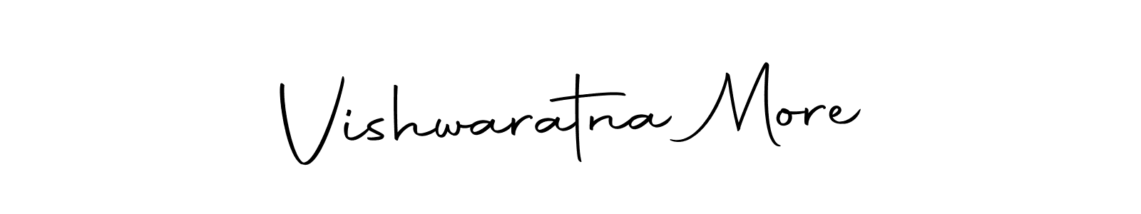 Create a beautiful signature design for name Vishwaratna More. With this signature (Autography-DOLnW) fonts, you can make a handwritten signature for free. Vishwaratna More signature style 10 images and pictures png