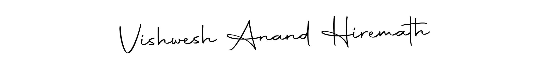 Make a beautiful signature design for name Vishwesh Anand Hiremath. Use this online signature maker to create a handwritten signature for free. Vishwesh Anand Hiremath signature style 10 images and pictures png