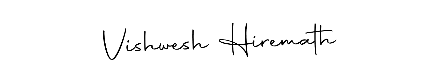 Design your own signature with our free online signature maker. With this signature software, you can create a handwritten (Autography-DOLnW) signature for name Vishwesh Hiremath. Vishwesh Hiremath signature style 10 images and pictures png