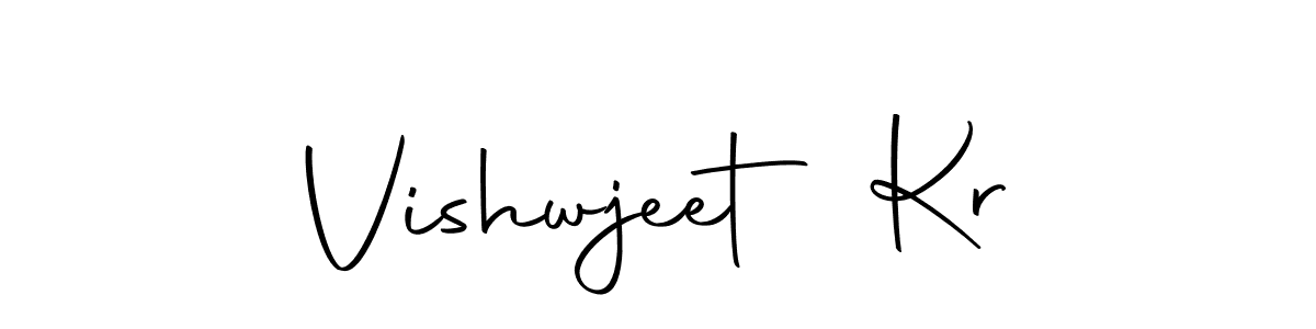 You should practise on your own different ways (Autography-DOLnW) to write your name (Vishwjeet Kr) in signature. don't let someone else do it for you. Vishwjeet Kr signature style 10 images and pictures png