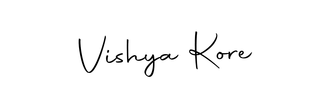 You should practise on your own different ways (Autography-DOLnW) to write your name (Vishya Kore) in signature. don't let someone else do it for you. Vishya Kore signature style 10 images and pictures png