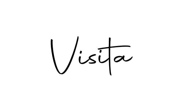 Create a beautiful signature design for name Visita. With this signature (Autography-DOLnW) fonts, you can make a handwritten signature for free. Visita signature style 10 images and pictures png
