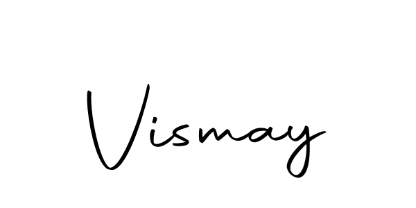 Make a beautiful signature design for name Vismay. With this signature (Autography-DOLnW) style, you can create a handwritten signature for free. Vismay signature style 10 images and pictures png