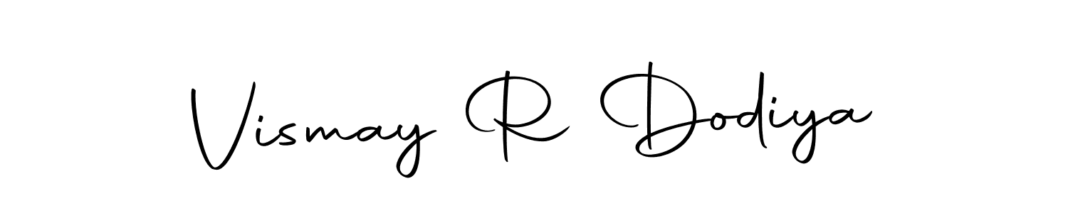 Use a signature maker to create a handwritten signature online. With this signature software, you can design (Autography-DOLnW) your own signature for name Vismay R Dodiya. Vismay R Dodiya signature style 10 images and pictures png