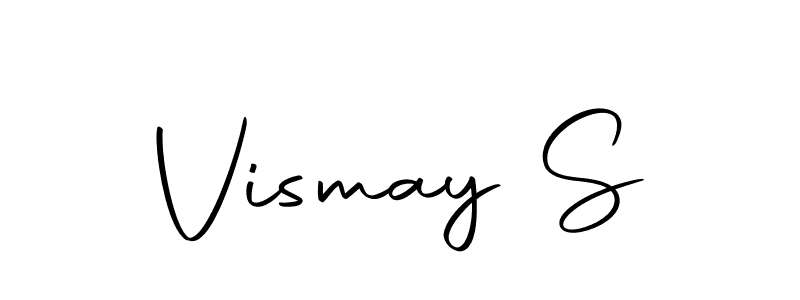 Design your own signature with our free online signature maker. With this signature software, you can create a handwritten (Autography-DOLnW) signature for name Vismay S. Vismay S signature style 10 images and pictures png