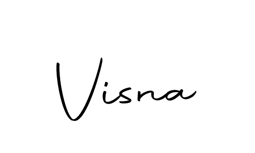 Design your own signature with our free online signature maker. With this signature software, you can create a handwritten (Autography-DOLnW) signature for name Visna. Visna signature style 10 images and pictures png