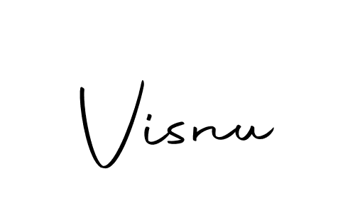 Visnu stylish signature style. Best Handwritten Sign (Autography-DOLnW) for my name. Handwritten Signature Collection Ideas for my name Visnu. Visnu signature style 10 images and pictures png