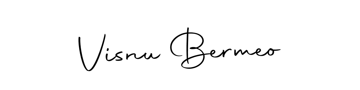 Autography-DOLnW is a professional signature style that is perfect for those who want to add a touch of class to their signature. It is also a great choice for those who want to make their signature more unique. Get Visnu Bermeo name to fancy signature for free. Visnu Bermeo signature style 10 images and pictures png