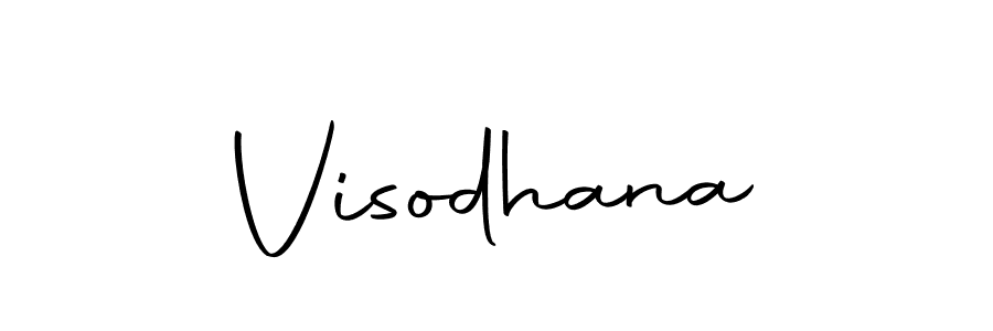 Visodhana stylish signature style. Best Handwritten Sign (Autography-DOLnW) for my name. Handwritten Signature Collection Ideas for my name Visodhana. Visodhana signature style 10 images and pictures png