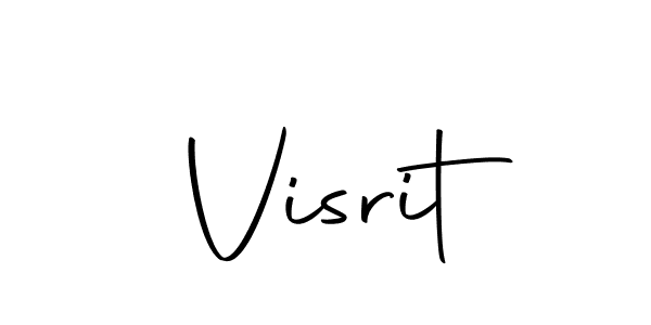 Make a beautiful signature design for name Visrit. With this signature (Autography-DOLnW) style, you can create a handwritten signature for free. Visrit signature style 10 images and pictures png