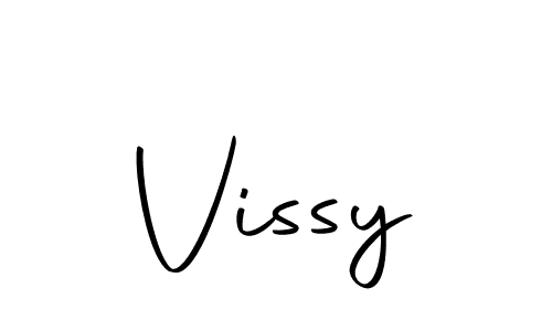 How to make Vissy name signature. Use Autography-DOLnW style for creating short signs online. This is the latest handwritten sign. Vissy signature style 10 images and pictures png