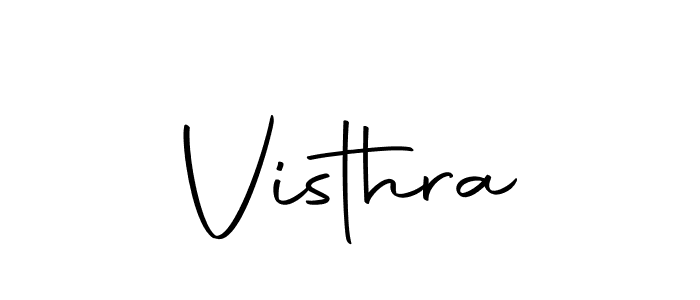 Visthra stylish signature style. Best Handwritten Sign (Autography-DOLnW) for my name. Handwritten Signature Collection Ideas for my name Visthra. Visthra signature style 10 images and pictures png