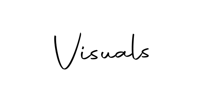 Design your own signature with our free online signature maker. With this signature software, you can create a handwritten (Autography-DOLnW) signature for name Visuals. Visuals signature style 10 images and pictures png