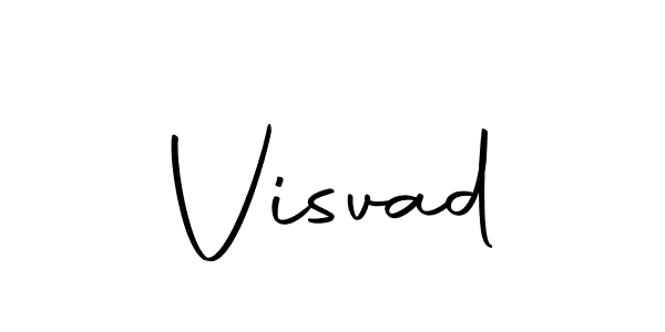 Create a beautiful signature design for name Visvad. With this signature (Autography-DOLnW) fonts, you can make a handwritten signature for free. Visvad signature style 10 images and pictures png