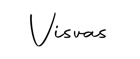 A sleek calligraphic signature for name Visvas utilizing Autography-DOLnW styling. Great for adding personal signatures to photos and art. Visvas signature style 10 images and pictures png