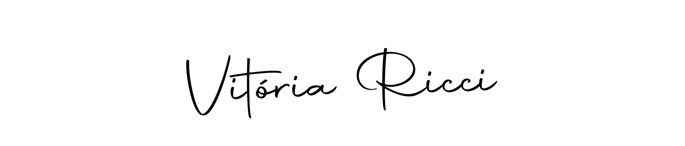 Make a beautiful signature design for name Vitória Ricci. Use this online signature maker to create a handwritten signature for free. Vitória Ricci signature style 10 images and pictures png