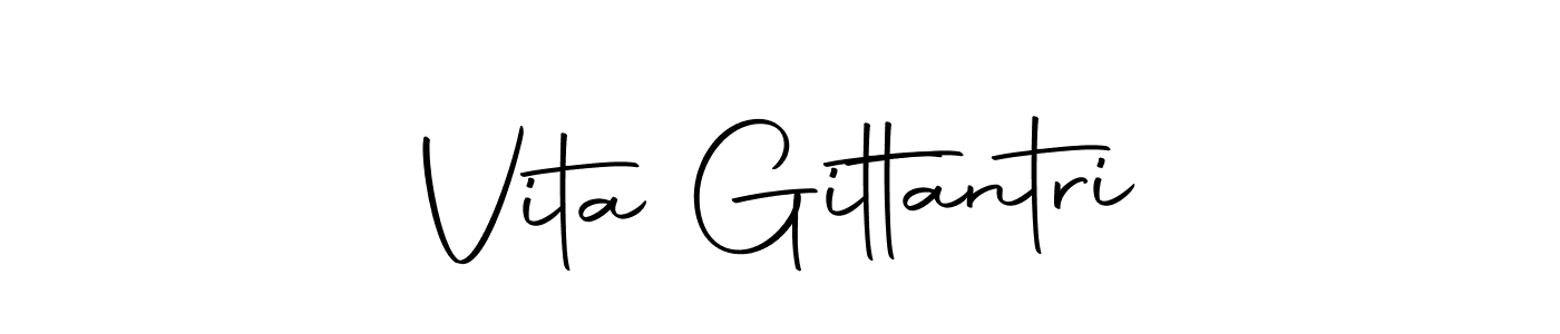How to make Vita Gittantri signature? Autography-DOLnW is a professional autograph style. Create handwritten signature for Vita Gittantri name. Vita Gittantri signature style 10 images and pictures png