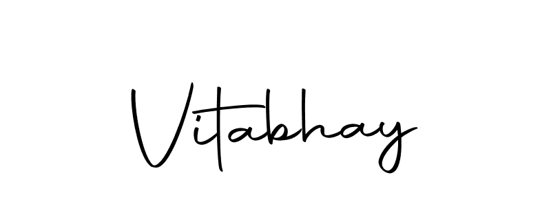 The best way (Autography-DOLnW) to make a short signature is to pick only two or three words in your name. The name Vitabhay include a total of six letters. For converting this name. Vitabhay signature style 10 images and pictures png