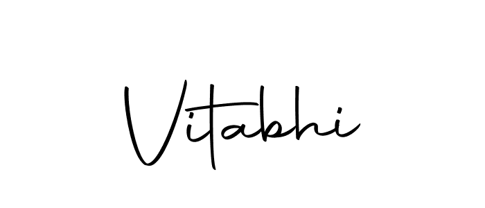 How to make Vitabhi signature? Autography-DOLnW is a professional autograph style. Create handwritten signature for Vitabhi name. Vitabhi signature style 10 images and pictures png