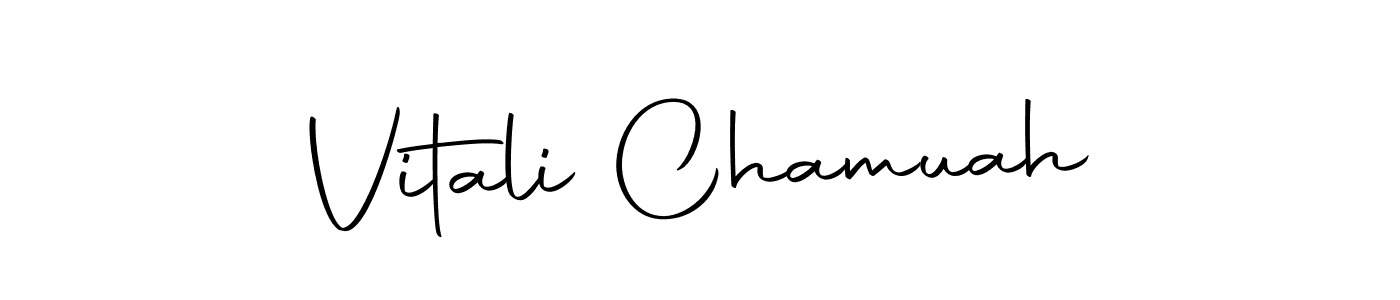 You can use this online signature creator to create a handwritten signature for the name Vitali Chamuah. This is the best online autograph maker. Vitali Chamuah signature style 10 images and pictures png