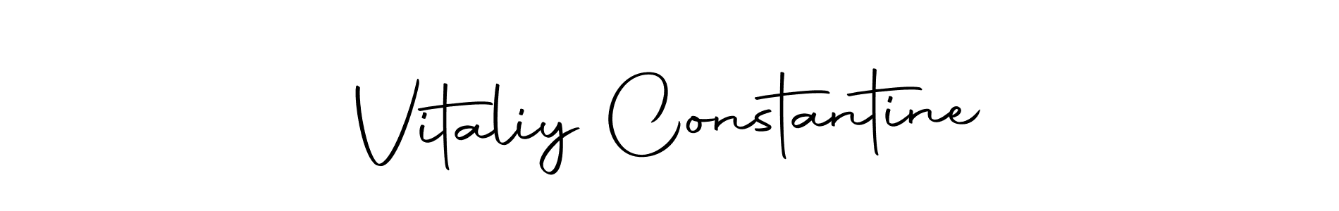 Make a short Vitaliy Constantine signature style. Manage your documents anywhere anytime using Autography-DOLnW. Create and add eSignatures, submit forms, share and send files easily. Vitaliy Constantine signature style 10 images and pictures png