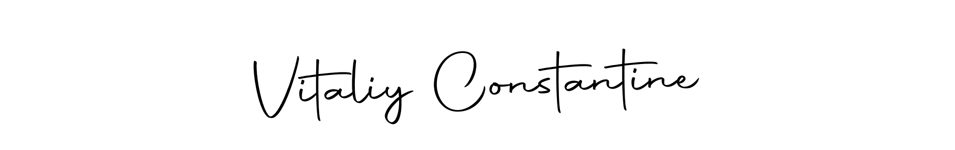 How to make Vitaliy Constantine signature? Autography-DOLnW is a professional autograph style. Create handwritten signature for Vitaliy Constantine name. Vitaliy Constantine signature style 10 images and pictures png