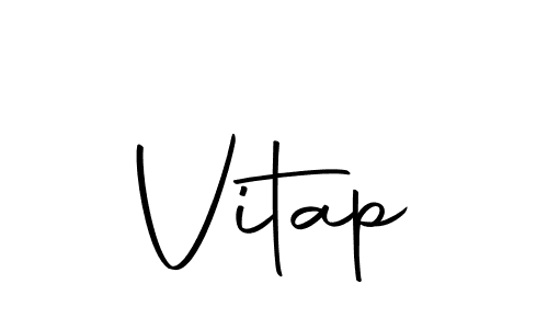 Make a beautiful signature design for name Vitap. With this signature (Autography-DOLnW) style, you can create a handwritten signature for free. Vitap signature style 10 images and pictures png