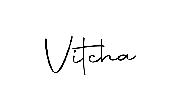 Make a beautiful signature design for name Vitcha. With this signature (Autography-DOLnW) style, you can create a handwritten signature for free. Vitcha signature style 10 images and pictures png