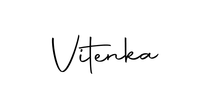 How to make Vitenka signature? Autography-DOLnW is a professional autograph style. Create handwritten signature for Vitenka name. Vitenka signature style 10 images and pictures png