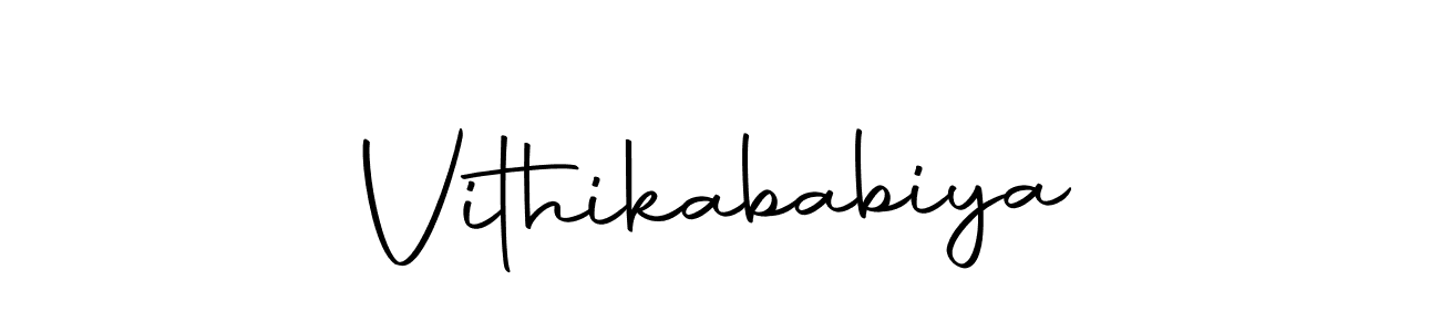 Use a signature maker to create a handwritten signature online. With this signature software, you can design (Autography-DOLnW) your own signature for name Vithikababiya. Vithikababiya signature style 10 images and pictures png