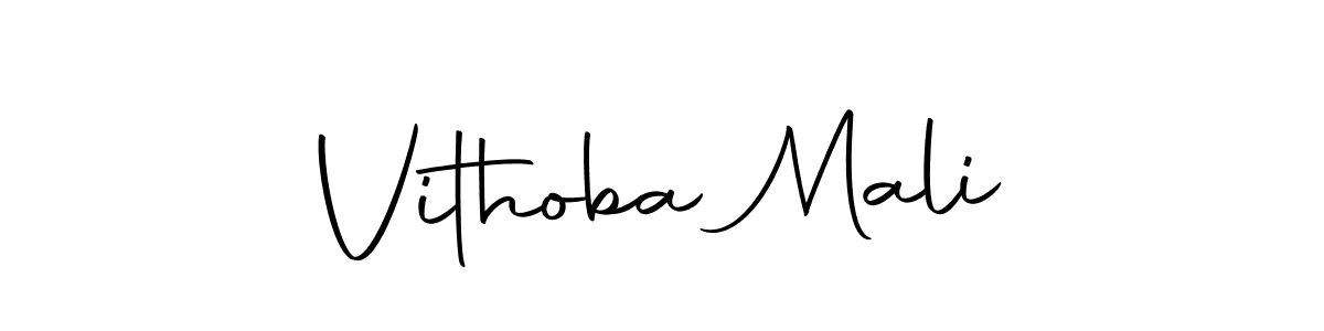 Design your own signature with our free online signature maker. With this signature software, you can create a handwritten (Autography-DOLnW) signature for name Vithoba Mali. Vithoba Mali signature style 10 images and pictures png