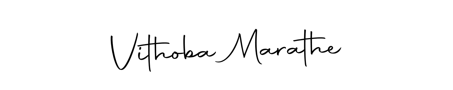 Vithoba Marathe stylish signature style. Best Handwritten Sign (Autography-DOLnW) for my name. Handwritten Signature Collection Ideas for my name Vithoba Marathe. Vithoba Marathe signature style 10 images and pictures png