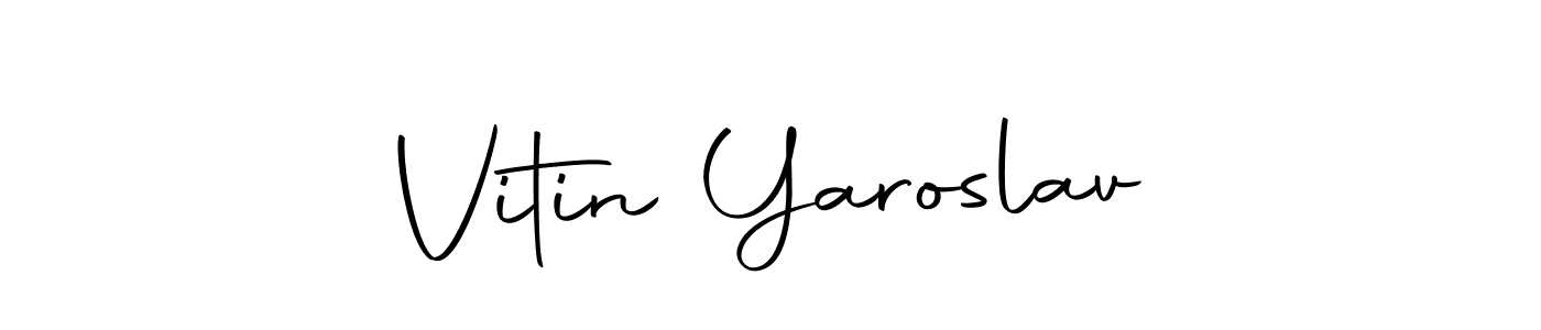 You can use this online signature creator to create a handwritten signature for the name Vitin Yaroslav. This is the best online autograph maker. Vitin Yaroslav signature style 10 images and pictures png