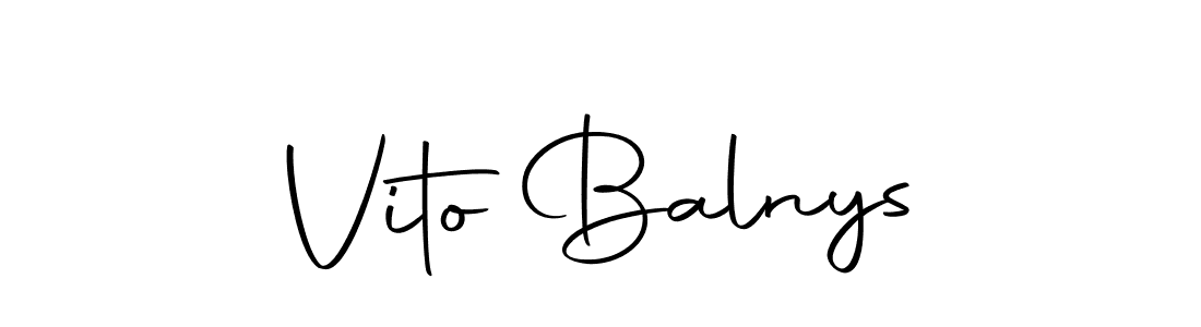 Make a beautiful signature design for name Vito Balnys. With this signature (Autography-DOLnW) style, you can create a handwritten signature for free. Vito Balnys signature style 10 images and pictures png