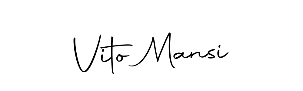 Design your own signature with our free online signature maker. With this signature software, you can create a handwritten (Autography-DOLnW) signature for name Vito Mansi. Vito Mansi signature style 10 images and pictures png