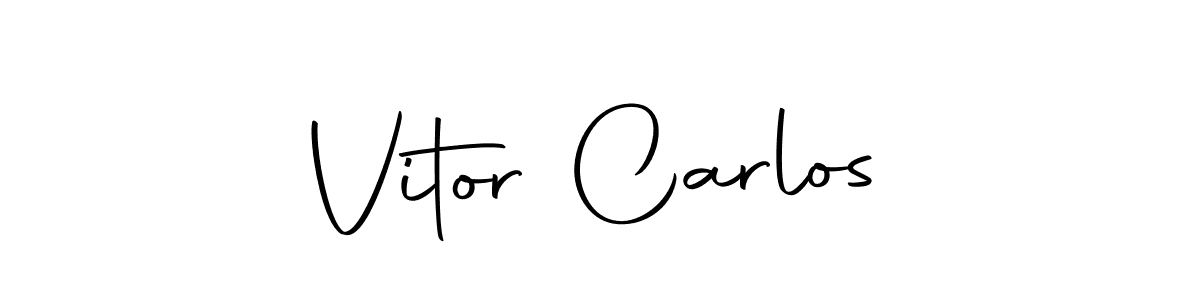 Also we have Vitor Carlos name is the best signature style. Create professional handwritten signature collection using Autography-DOLnW autograph style. Vitor Carlos signature style 10 images and pictures png