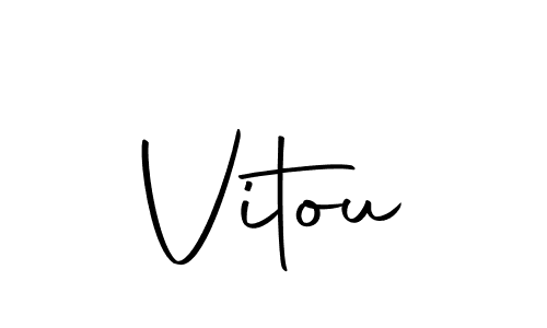 Make a beautiful signature design for name Vitou. With this signature (Autography-DOLnW) style, you can create a handwritten signature for free. Vitou signature style 10 images and pictures png