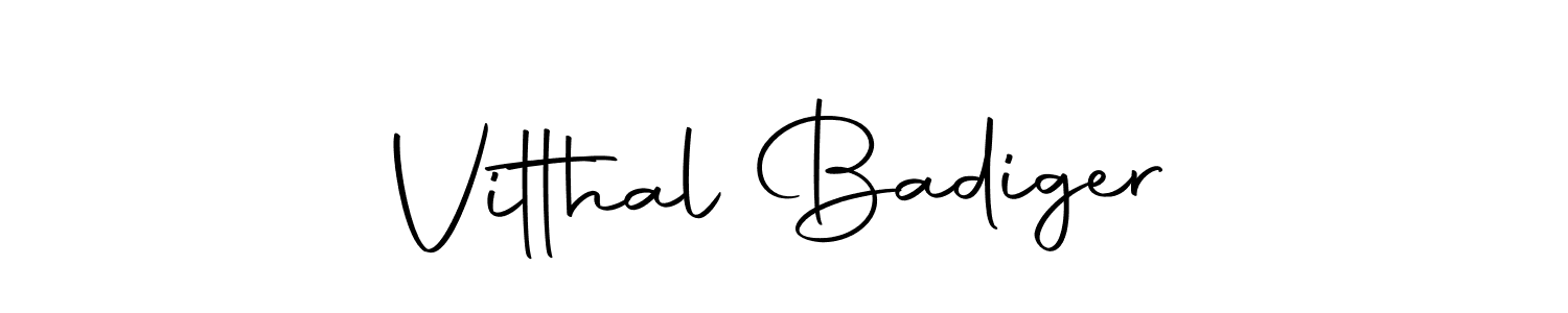Use a signature maker to create a handwritten signature online. With this signature software, you can design (Autography-DOLnW) your own signature for name Vitthal Badiger. Vitthal Badiger signature style 10 images and pictures png
