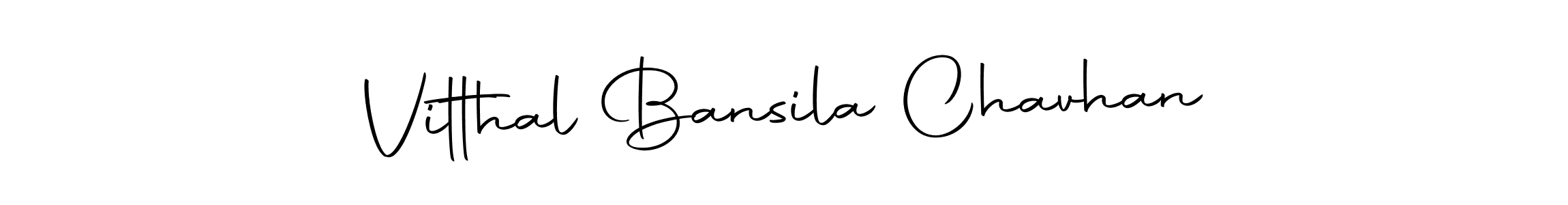 You should practise on your own different ways (Autography-DOLnW) to write your name (Vitthal Bansila Chavhan) in signature. don't let someone else do it for you. Vitthal Bansila Chavhan signature style 10 images and pictures png