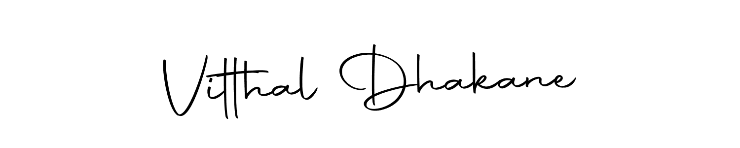Make a short Vitthal Dhakane signature style. Manage your documents anywhere anytime using Autography-DOLnW. Create and add eSignatures, submit forms, share and send files easily. Vitthal Dhakane signature style 10 images and pictures png