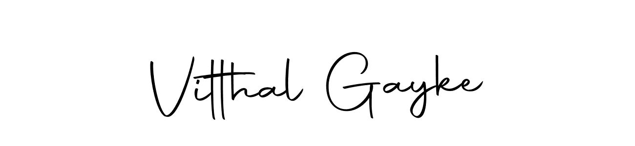 Use a signature maker to create a handwritten signature online. With this signature software, you can design (Autography-DOLnW) your own signature for name Vitthal Gayke. Vitthal Gayke signature style 10 images and pictures png