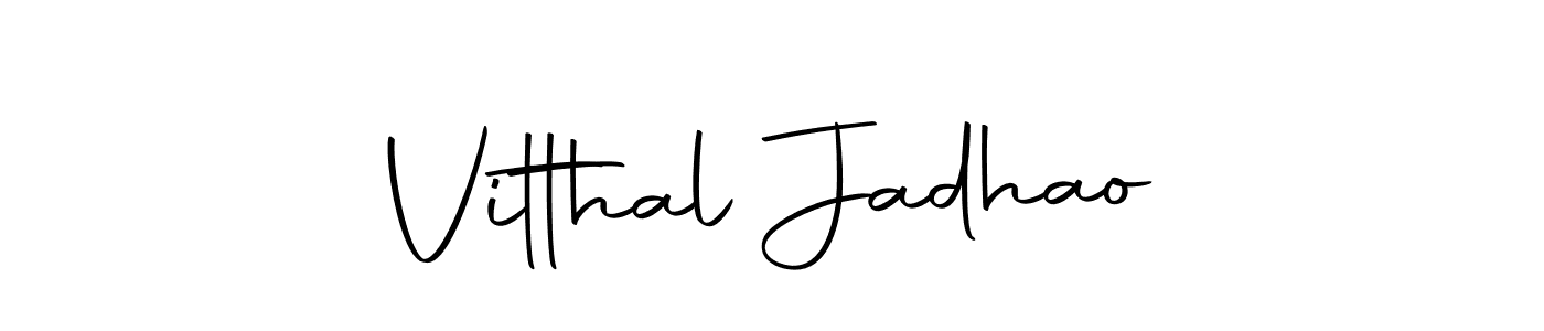 Design your own signature with our free online signature maker. With this signature software, you can create a handwritten (Autography-DOLnW) signature for name Vitthal Jadhao. Vitthal Jadhao signature style 10 images and pictures png