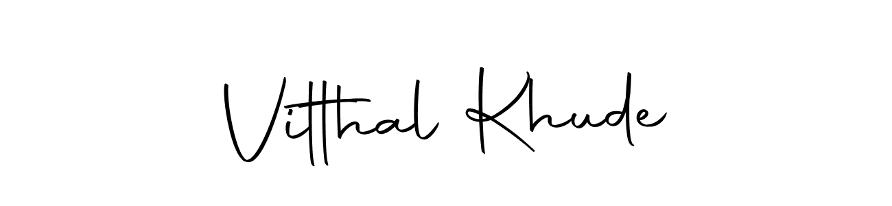 if you are searching for the best signature style for your name Vitthal Khude. so please give up your signature search. here we have designed multiple signature styles  using Autography-DOLnW. Vitthal Khude signature style 10 images and pictures png