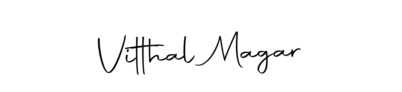 Autography-DOLnW is a professional signature style that is perfect for those who want to add a touch of class to their signature. It is also a great choice for those who want to make their signature more unique. Get Vitthal Magar name to fancy signature for free. Vitthal Magar signature style 10 images and pictures png