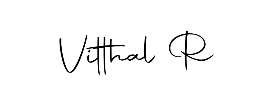 Make a beautiful signature design for name Vitthal R. With this signature (Autography-DOLnW) style, you can create a handwritten signature for free. Vitthal R signature style 10 images and pictures png