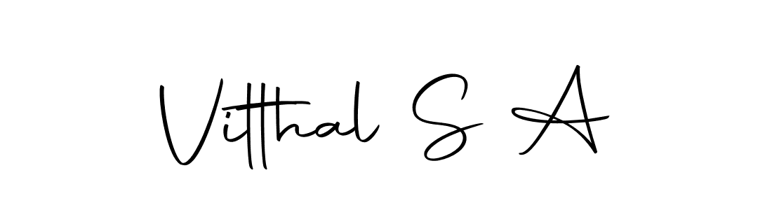 Design your own signature with our free online signature maker. With this signature software, you can create a handwritten (Autography-DOLnW) signature for name Vitthal S A. Vitthal S A signature style 10 images and pictures png