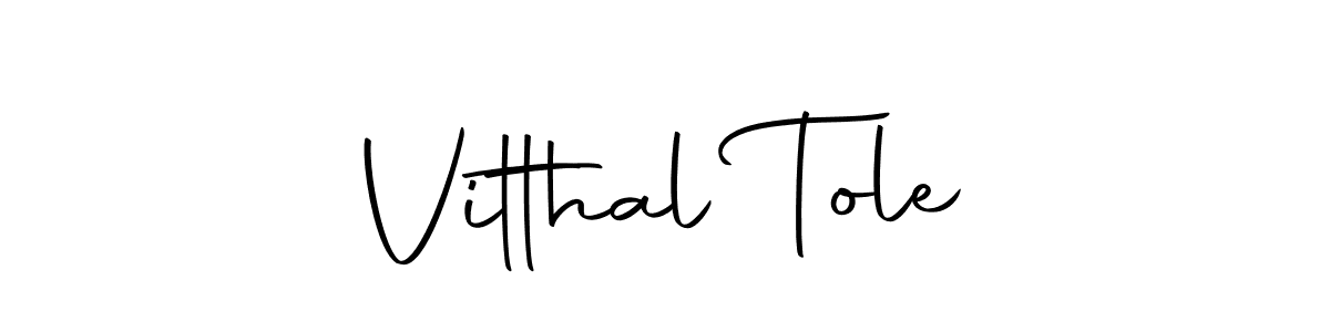 Make a beautiful signature design for name Vitthal Tole. Use this online signature maker to create a handwritten signature for free. Vitthal Tole signature style 10 images and pictures png